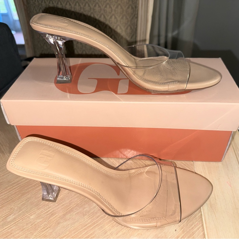 GB Crystal Clear Heel Nude